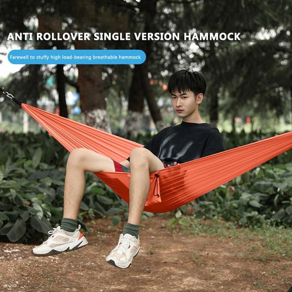 

outdoor pads camping hammock double single lightweight with hanging ropes garden backyard swing tree bed chair travel equipme