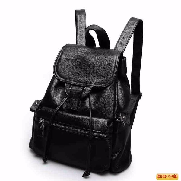 

simple leather new ladies and backpack 2021 american first layer cowhide bag travel amazon european ppgug