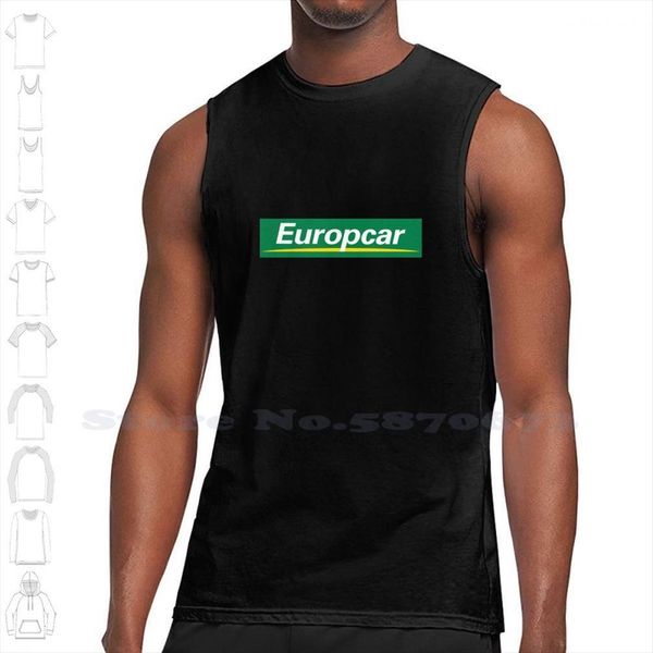 

europcar merchandise black white sleeveless tank men women stuff, White;black