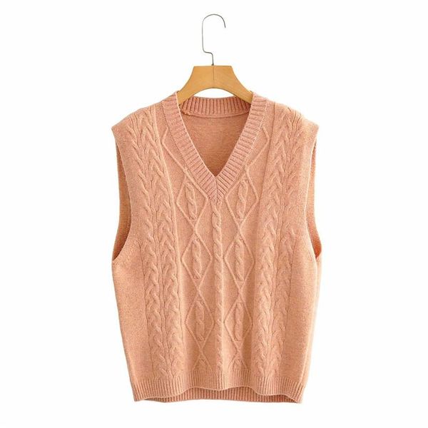 

women's sweaters evfer women casual jacquard knitted solid autumn pullover female elegant v-neck sleeveless girls knitewear loose vest, White;black