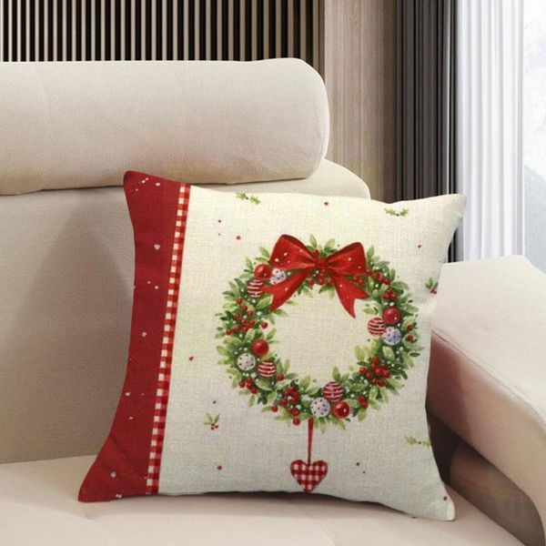 

pillow case christmas pillowcase socks cushion cover merry gifts decor home throw linen n9c1