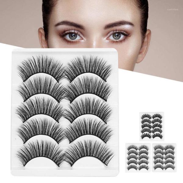 

pairs 6d false eyelashes natural thickening soft reusable extension 1