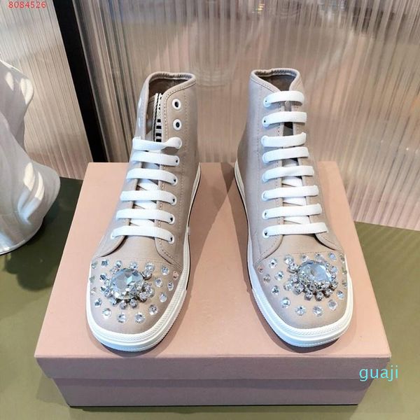 

color white and black boots diamond design decorative women casual shoes contracted leisure