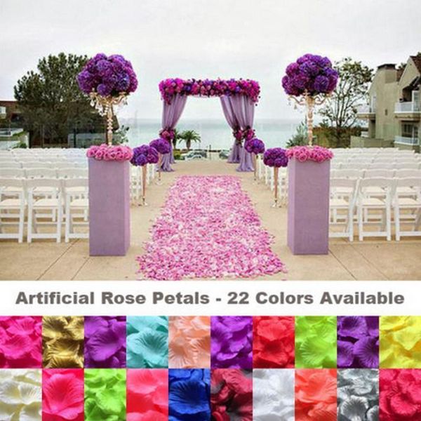 

style fashion 1000 wedding silk rose petals bridal flowergirl basket fake flower decoration romantic decorative flowers & wreaths1
