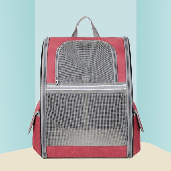 

backpack gzm solid color pet backpacks cat bag portable breathable compartment super large space dog