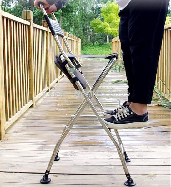 

camp furniture stainless steel bridge fishing chair folding lift raft portable high stool