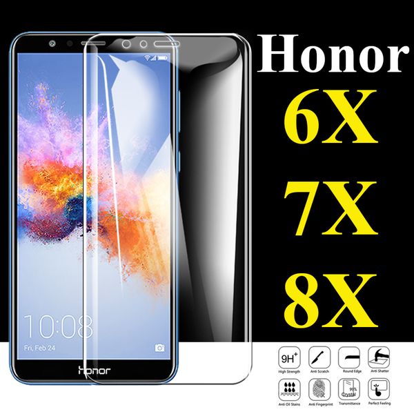 

lx brand protective glass for honor 8x 7x 6x screen protector for honer 8x 7x 6x glass anti-explosion tempered film hd front film