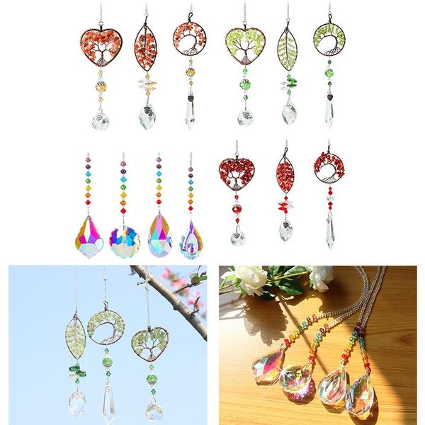 

dream catcher wind chimes crystal pendant home hanging craft gift outdoor garden ornament car bedroom decoration party favor