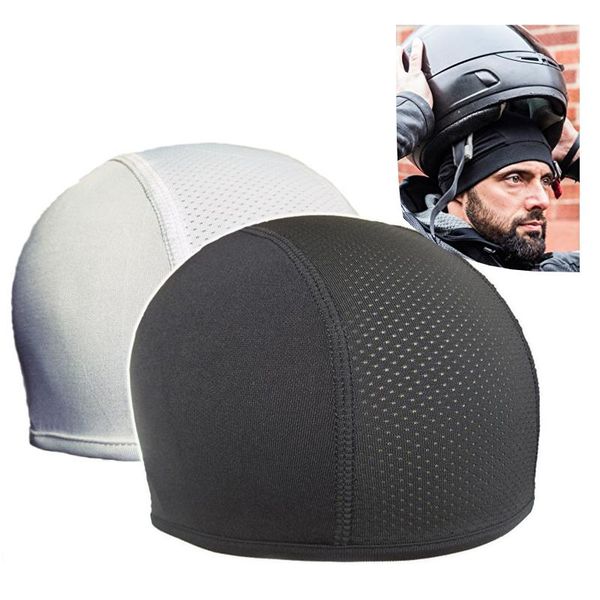 

motorcycle helmets 1pc helmet hat inner cap quick dry breathable dome racing under beanie accessories