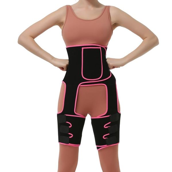 

high waist thigh trimmer bulifter with pocket thick neoprene workout trainer leg shapers 3 in 1 body shaper shapewear women's, Black;white