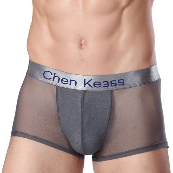 

new style men's ice mesh breathable boxer shorts, Black;white