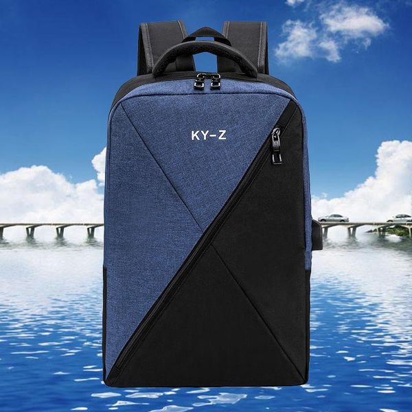 

backpack mochila casual business men computer light 15.6-inch travel bagpack 2021 lady anti-theft lapgray blue