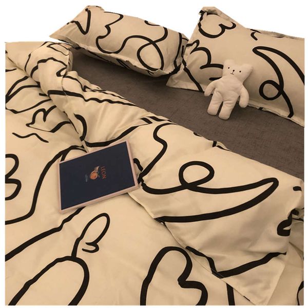 

four piece 1.8m 2.0m bedding single student dormitory three sheet