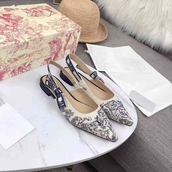 

women embroidered high heel shoes designer brand sandals sheepskin insoles pointed toe fashion 60% off store online, Black