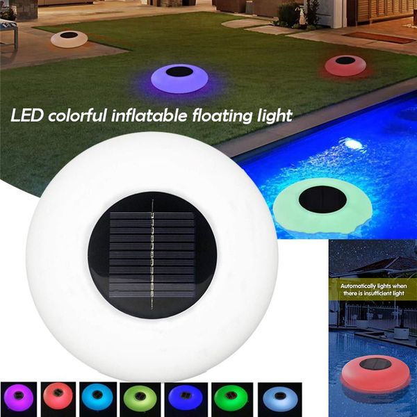 

pool & accessories floating lights solar swimming light with 7 color changing outdoor decorations led waterproof