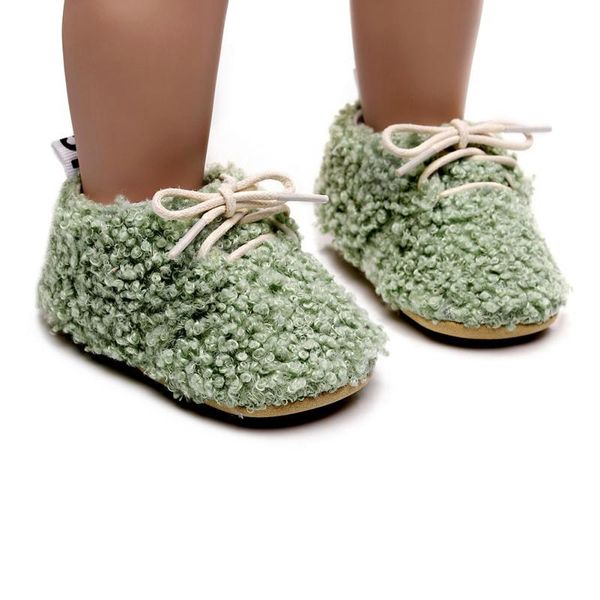 

first walkers baby shoes winter children short boots plus velvet soft sole lace-up cotton infant toddler 0-24m arrive