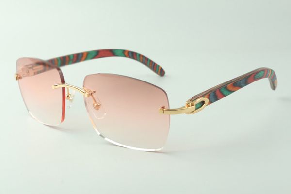 

designer sunglasses 3524025 with peacock wood arms glasses,direct sales, size: 18-135mm, White;black