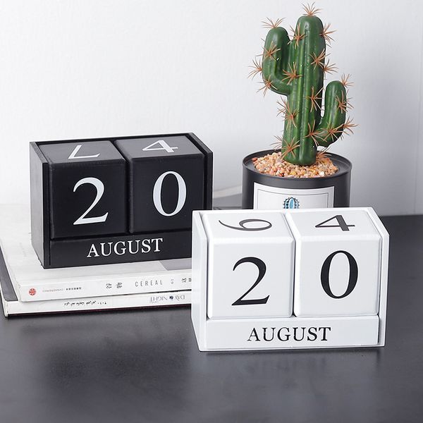 

calendar zakka wooden creative deskdecoration home study office