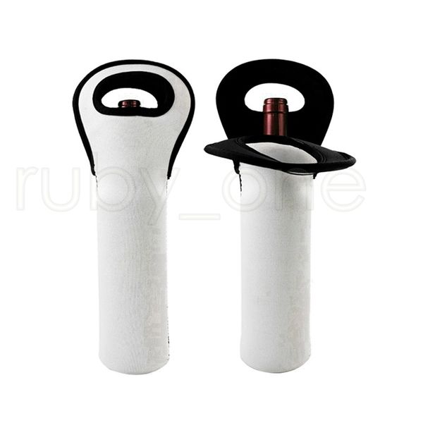 

sublimation portable wine bottle bag tote holders neoprene insulated for protector beer cans water bottles home travel and picnic rrf5837