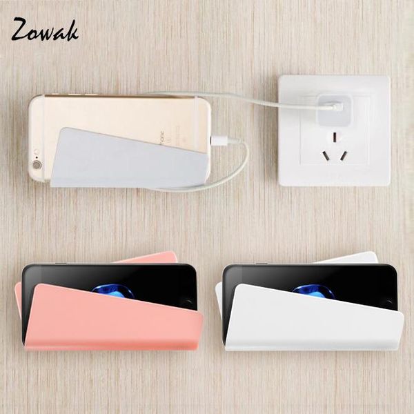 

hooks & rails adhesive mobile phone wall charger home adapter charging holder hanging stand bracket support shelf hanger rack cell hook