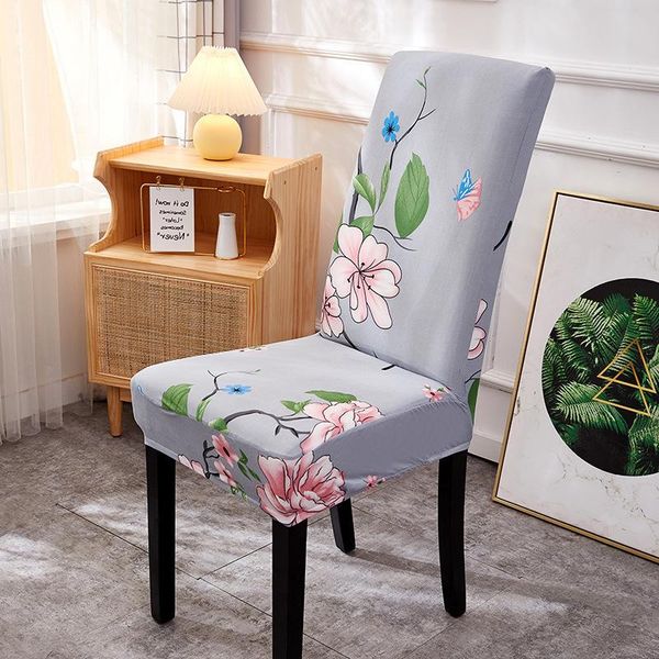 

chair covers floral printed removable anti-dirty dining cover furniture stretch seat housse de chaise 1/2/4/6 pieces