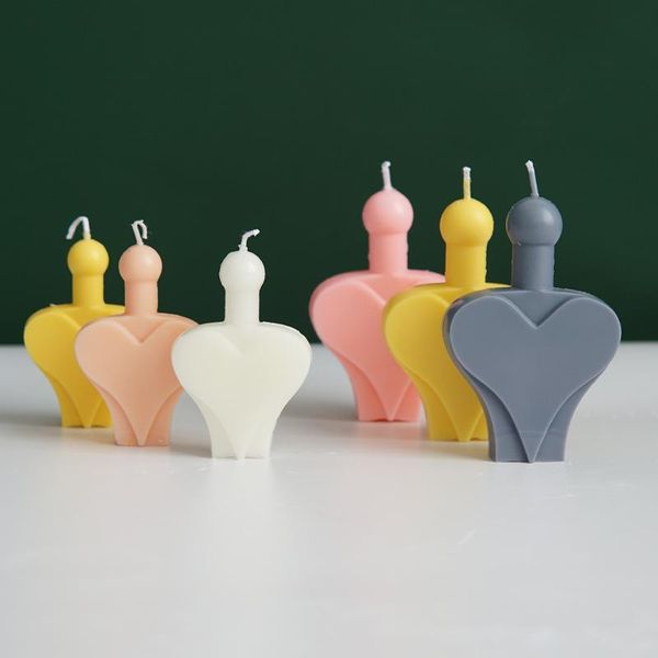 

craft tools love heart candle plastic mold shaped pc diy mould resin making kit