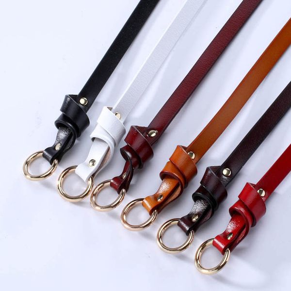 

children belts kids teenage girls accessories abdominal skinny belt leather dress student decoration b7131, Black