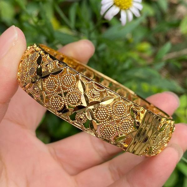 

bangle fashion gold color ethiopian africa saudi arabia bangles dubai for women bride wedding sudan bracelet jewelry gifts, Black