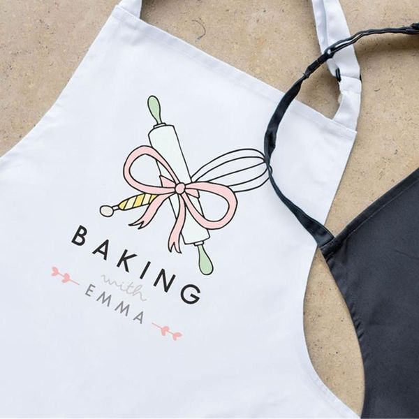 

personalized baking with apron, cutom monther birthday gift mother's day cooking apron aprons