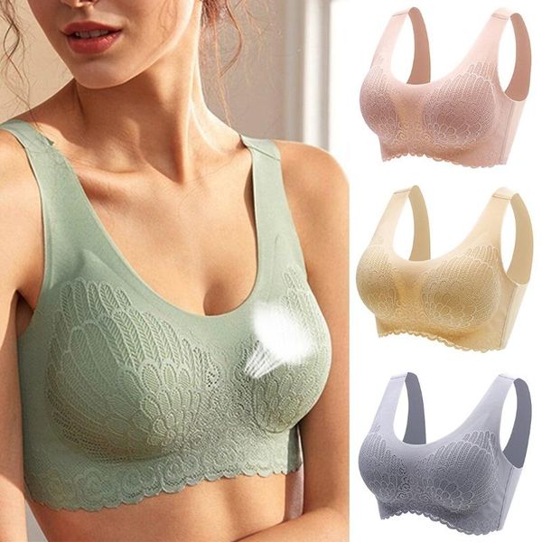 

gym clothing women push up sports bras vest underwear shockproof breathable fitness athletic running yoga sport no steel ring, White;black