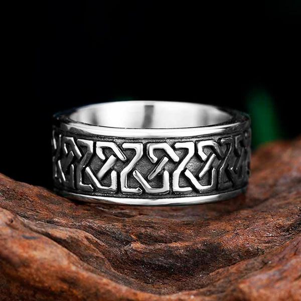 

cluster rings onlysda celtic knot weave viking symbols stainless steel mens women simple for girl jewelry creativity gift wholesale, Golden;silver