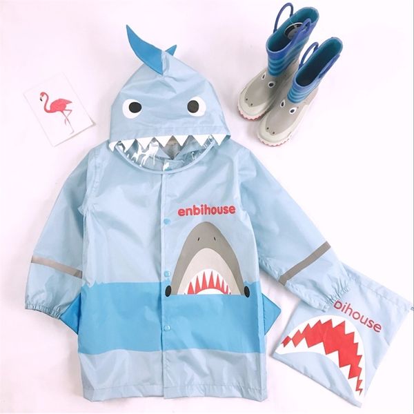 90-130cm Wasserdichte Regenmantel für Kinder Kinder Baby Mädchen Jungen Regen Mantel Poncho Grundschule Studenten Regen Poncho Jacke 210320