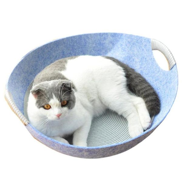 

cat beds & furniture universal summer bed felt pet sleeping nest with handle