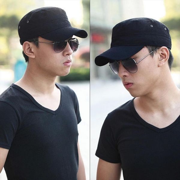 

captain hat spring black men flat field caps brand sailor hats navy women casquette militaire gorra plana, Blue;gray