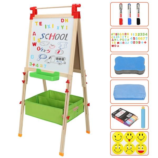 

hb-d126s shaft with non-woven storage for childrens liftable easel