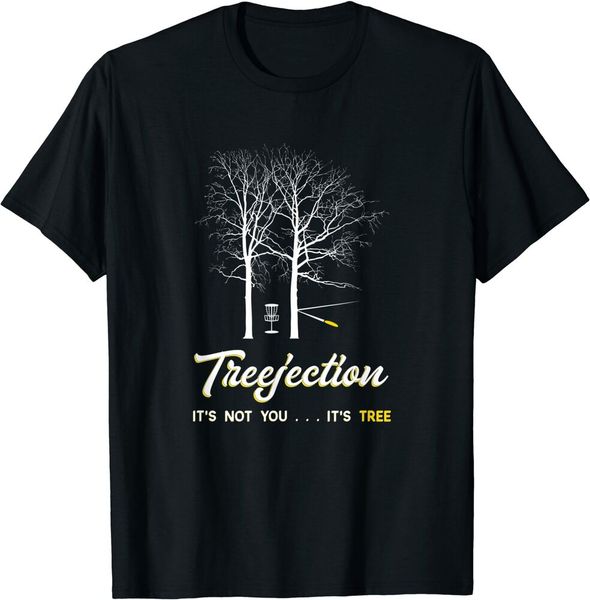 

disc golf disc golfer treejection tree gift t-shirt black s-5xl, White;black