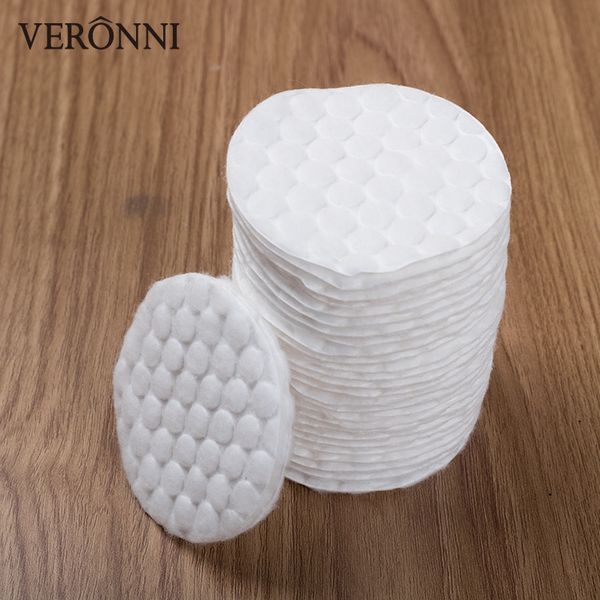 Tamponi per la rimozione del trucco in puro cotone 60 pezzi / borsa Rotondi Design pressato Cuscinetti per salviettine cosmetiche per occhi e labbra Trucco Viso Pelle pulita Cura Toner Acquoso Reintegrare Salviettine di bellezza