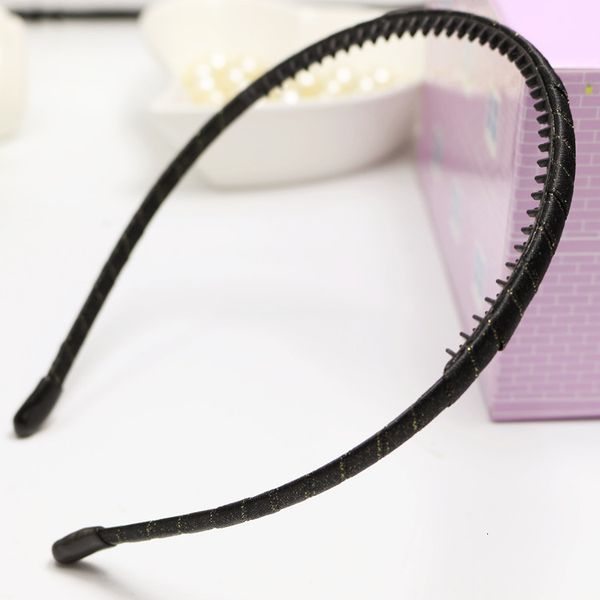 

new hairband with teeth practical women's cloth exquisite thin headband headdress hair accessories, Silver