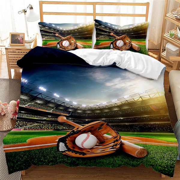

bedding sets baseball set king size 3d printed boys duvet cover with pillowcases comforter covers customize single double