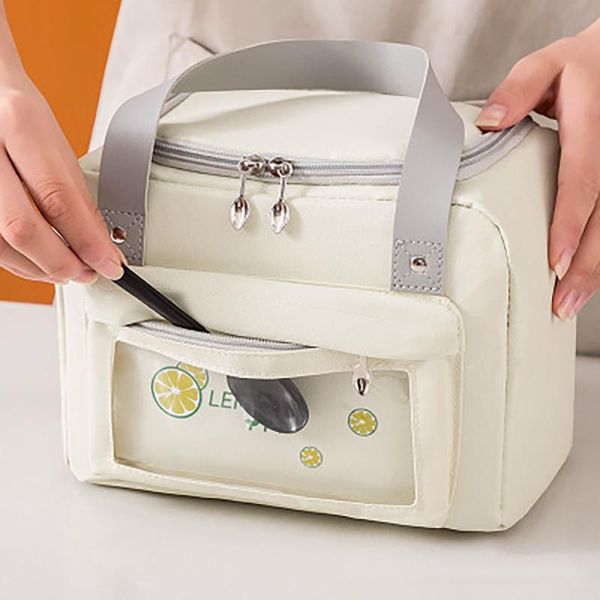 

storage bags portable reusable lunch bag thicken folding fresh cooler for steak insulation thermal ice pack