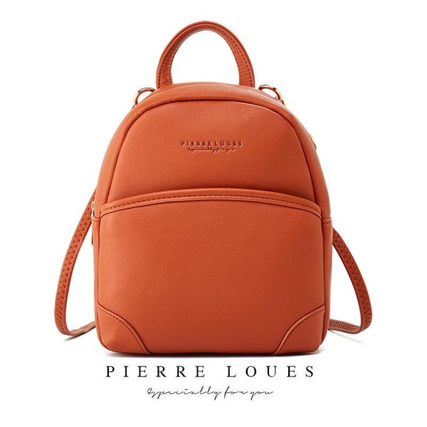 

backpack 2021 style women's simple small korean solid color bag