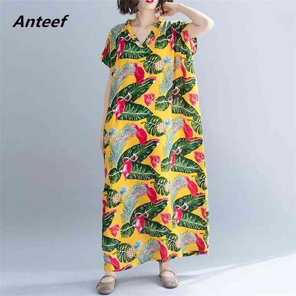 

cotton linen vintage floral plus size women casual loose maxi long summer dress elegant clothes ladies dresses sundress 210517, Black;gray