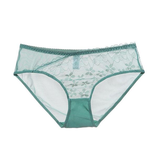 

women's panties 2021 silky female underwear girls low-cut sweet flower bud silk joining together briefs women young lace bags, Black;pink