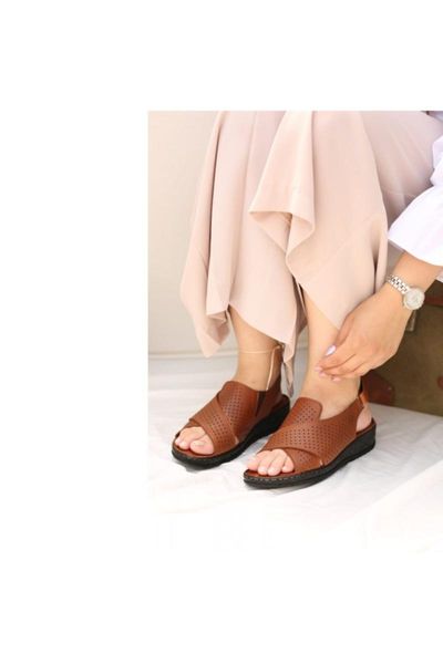 

sandals women's brown leather, Black