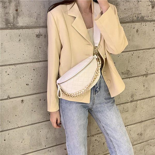

rrwomenstore, web celebrity, the same chain broadband cross-slung chest bag, versatile instagram fashion small style waist bags