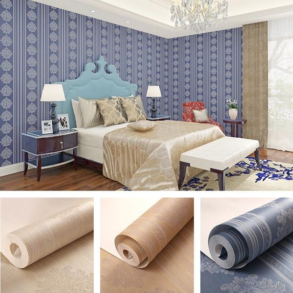 

wallpapers vintage european style damask 3d wallpaper non-woven fabric flower wall paper rolls for living room bedroom walls decor