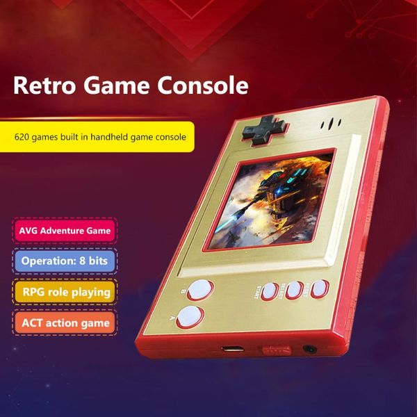 

portable game players retro console emulator handheld built-in 620+games children kids lcd screen toy gift
