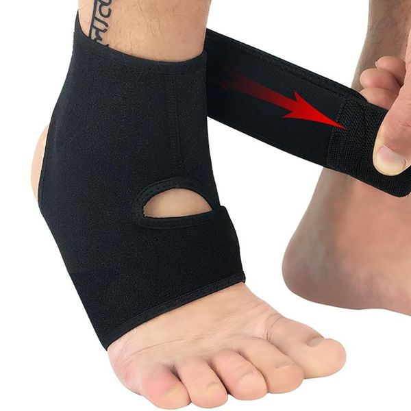

ankle support sport elastic high protect sleeve ok fabric composite sbr safety running basketball brace diving equipment, Blue;black