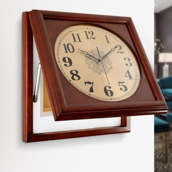 

wall clocks luxurious solid wood distribution box clock originality meter decorate shelter decoration mute design