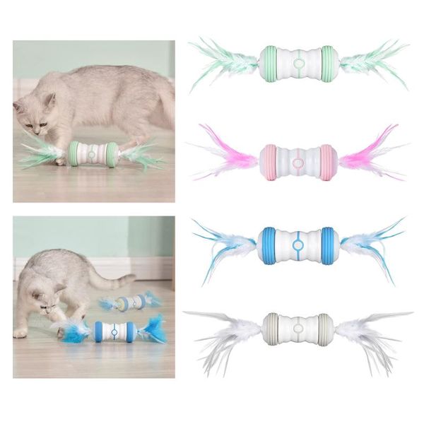 

cat toys 1 piece pet training interactive irregular movement car toy educational tumbler accessories